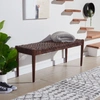 Safavieh Bandelier Leather Weave Bench