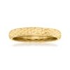 Ross-simons 18kt Yellow Gold Quilted Textured Ring In Gold