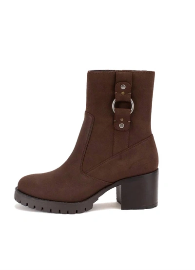 Yellowbox Tangie Heeled Boot In Brown