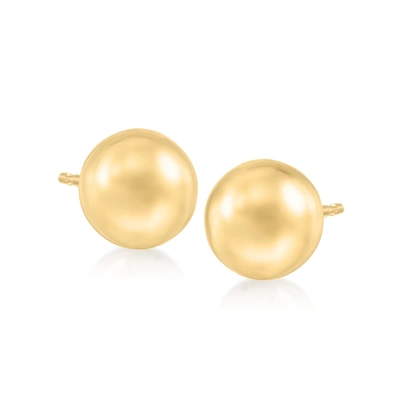 Ross-simons Italian 8mm 18kt Yellow Gold Ball Stud Earrings