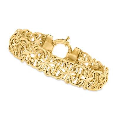 Canaria Fine Jewelry Canaria 10kt Yellow Gold Interlocking Link Bracelet