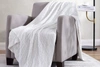 The Nesting Company Oak 100% Cotton Cable Knitted 50" X 70" Throw