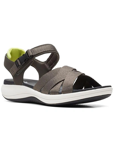 Cloudsteppers By Clarks Mira Tide Womens Strappy Cushioned Slingback Sandals In Grey