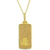 Mimi & Max Aquarius Horoscope Necklace In 10k Yellow Gold In Gold