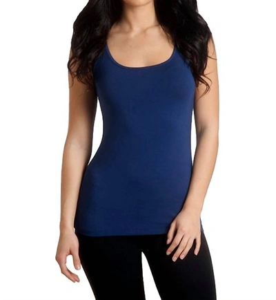 French Kyss Bra-friendly Tank Top In Navy In Blue