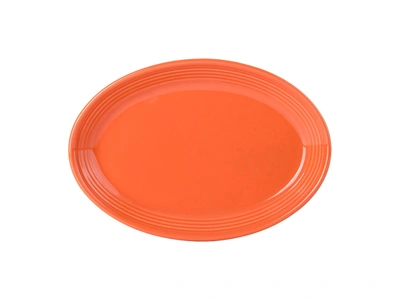 TUXTON CONCENTRIX OVAL PLATTER 9-3/4"X7", 24 PIECES
