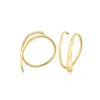 Rs Pure Ross-simons 14kt Yellow Gold Endless Teardrop Wire Threader Earrings In Yellow