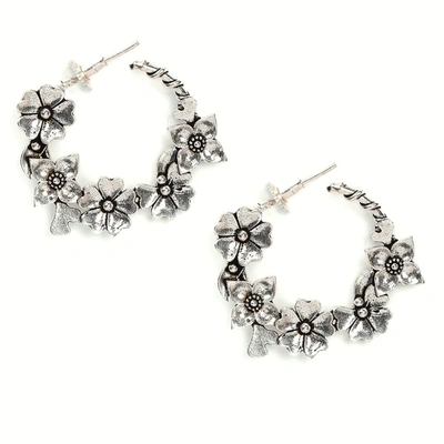 Sohi Silver-plated Circular Earrings