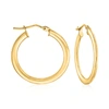 Ross-simons Italian 14kt Yellow Gold Hoop Earrings In Gold