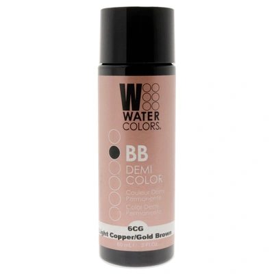 Tressa Watercolors Bb Demi-permanent Hair Color - 6cg Light Copper Gold Brown By  For Unisex - 2 oz H