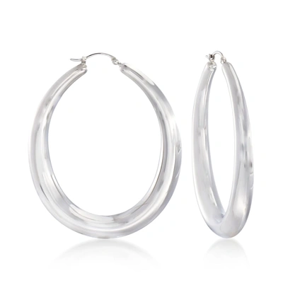 Ross-simons Sterling Silver Large Oval Hoop Earrings