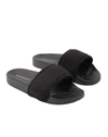 Bamabones Women's Pilo Slides In Black In Black