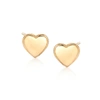 Ross-simons 18kt Yellow Gold Heart Stud Earrings In Gold