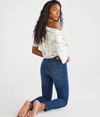 Aéropostale Women's Premium Seriously Stretchy Mid-rise Skinny Jean*** In Blue