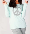 FRENCH KYSS LONG SLEEVE PEACE CREW IN MIST