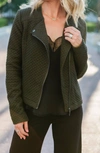 Lyssé Devoe Quilted Jacket In Olive In Green