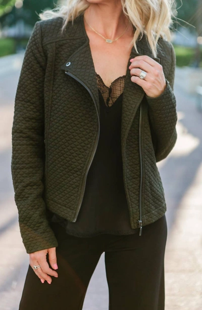 Lyssé Devoe Quilted Jacket In Olive In Green