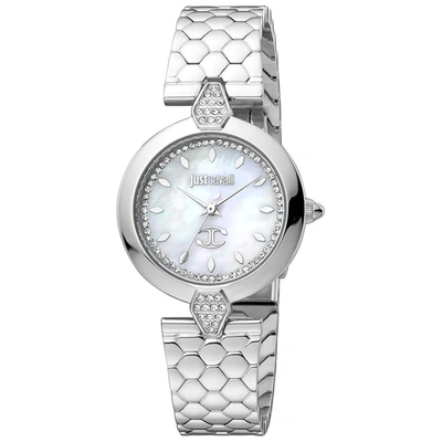Just Cavalli Women's Donna Mother Of Pearl Dial Watch In Silver