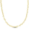 Mimi & Max 3mm Heart Link Necklace In Yellow Plated Sterling Silver - 16 In. In Gold