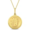 Mimi & Max Moon Necklace In 10k Yellow Gold In Gold