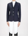 Equiline Hayley - Hunter Women's Show Coat In X-cool Evo In Black In Blue