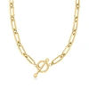 CANARIA FINE JEWELRY CANARIA 5.5MM 10KT YELLOW GOLD PAPER CLIP LINK NECKLACE
