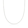 Ross-simons 0.6mm 14kt White Gold Wheat Chain Necklace In White