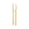 Ross-simons 14kt Yellow Gold Linear Drop Earrings In Yellow