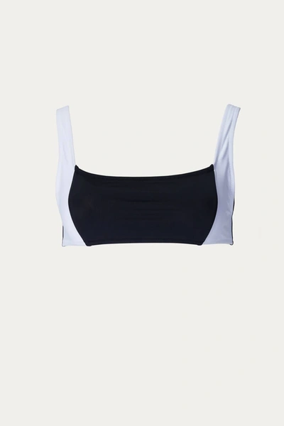 Allsisters Euterpe Bikini Top In Black/white