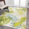 Jonathan Y Monstera Tropical Leaves Ivory/green Area Rug