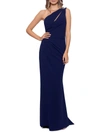 Betsy & Adam Dfsd Womens Cut-out Maxi Evening Dress In Blue