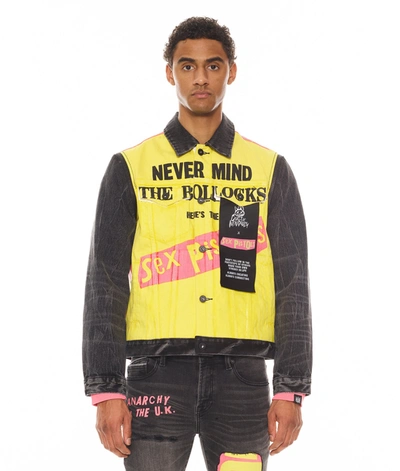Cult Of Individuality Sex Pistols Type Ii Cotton Jacket In Yellow