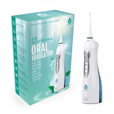 Pursonic Usb Rechargeable Oral Irrigator Water Flosser, Helps Remove Plaque And Dilute Harmful Toxins