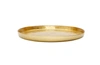 Classic Touch Decor Set Of 4 Gold Glitter Salad Plates With Raised Rim