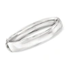Ross-simons Sterling Silver Polished Bangle Bracelet In Silver