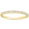 Pompeii3 1/10ct Lab Grown Diamond Wedding Ring Womens Stackable Band 10k Yellow Gold In Multi