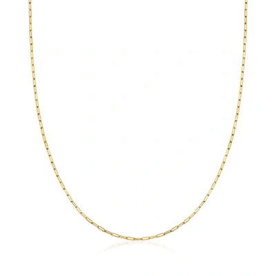Rs Pure Ross-simons 14kt Yellow Gold Paper Clip Link Necklace