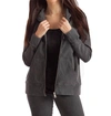 FRENCH KYSS LAUREN HOODED CARDIGAN IN CHARCOAL