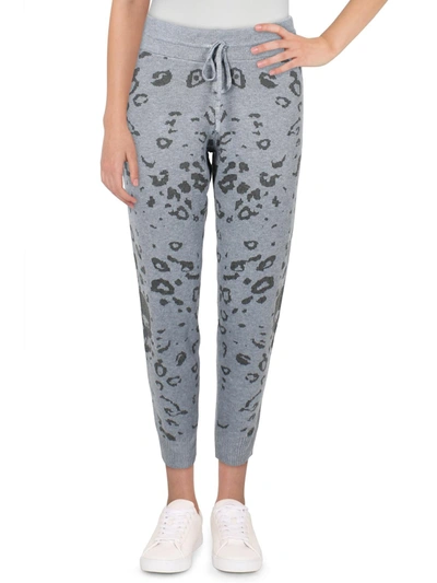 Fate Womens Printed Comfy Jogger Pants In Grey