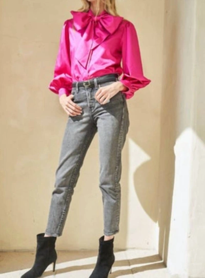 Hunter Farris Blouse In Fuchsia In Pink