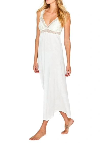 B Up Alissa Tank Long Gown In Ivory In White