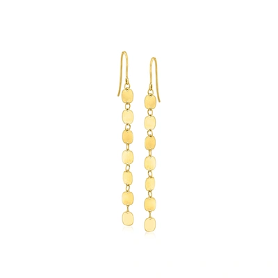 Rs Pure Ross-simons Italian 14kt Yellow Gold Drop Earrings