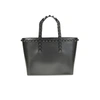 Carmensol.com Miriam Micro Mini Tote Metallic In Grey