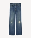 Nili Lotan Violette Ripped Cropped Boyfriend Jeans In Multi