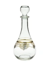 CLASSIC TOUCH DECOR DECANTER WITH RICH GOLD DESIGN
