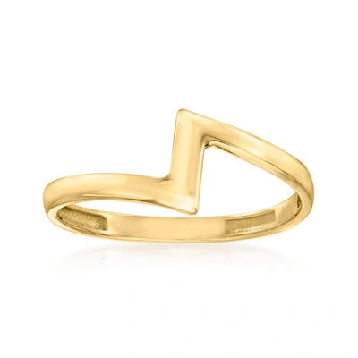 Canaria Fine Jewelry Canaria 10kt Yellow Gold Zigzag Ring
