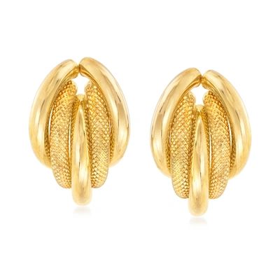 Ross-simons Italian 18kt Yellow Gold Earrings