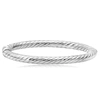 Max + Stone Sterling Silver Braided Bangle Bracelet 7 Inch In Silver