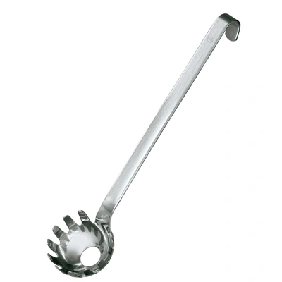 ROSLE STAINLESS STEEL SPAGHETTI LADLE WITH HOOK HANDLE, 7.8-INCH