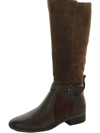 Naturalizer Rena Womens Padded Insole Riding Knee-high Boots In Gold